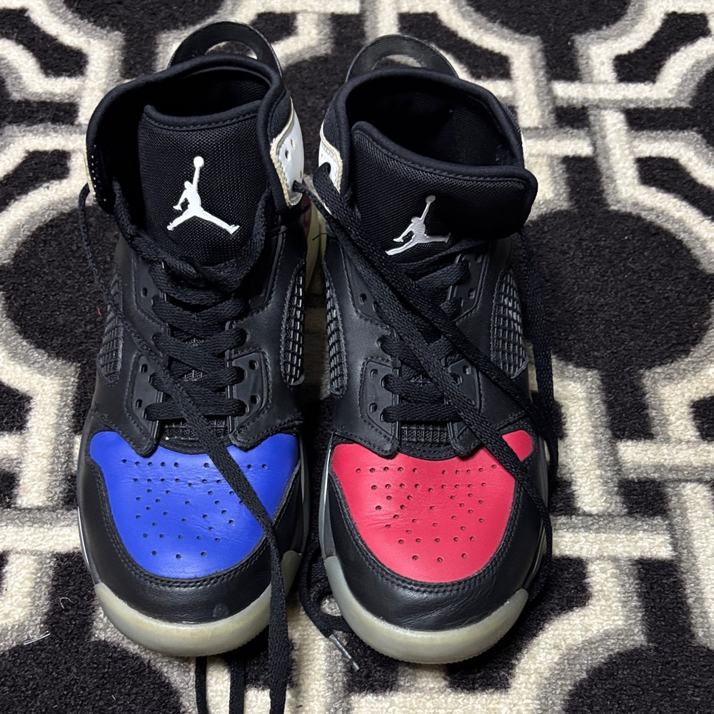 Nike Air Jordan 5 Top 3 Black Red Blue Basketball Sneakers Mens size 9